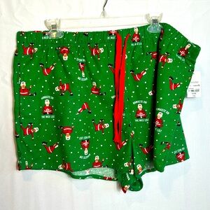 Yoga Ms Santa Shorts By Sleep Chic New Size XXL New